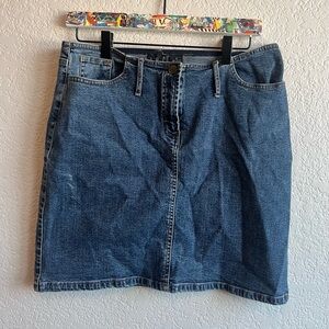 Vintage Medium Wash Blue Denim Skirt